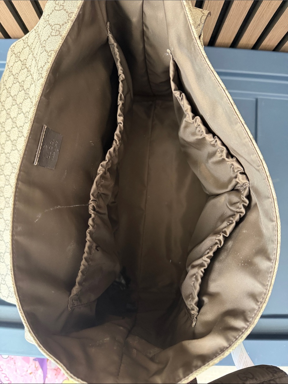 Gucci Beige Diaper Bag with Changing pad - Picture 3 of 4